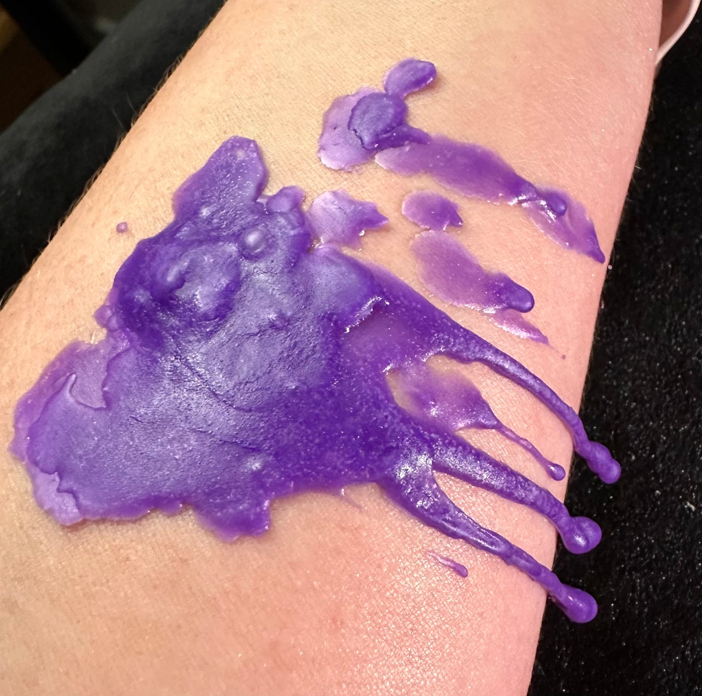 Purple Metallic Shimmer Paraffin Dripping Pillar Wax Play Candle