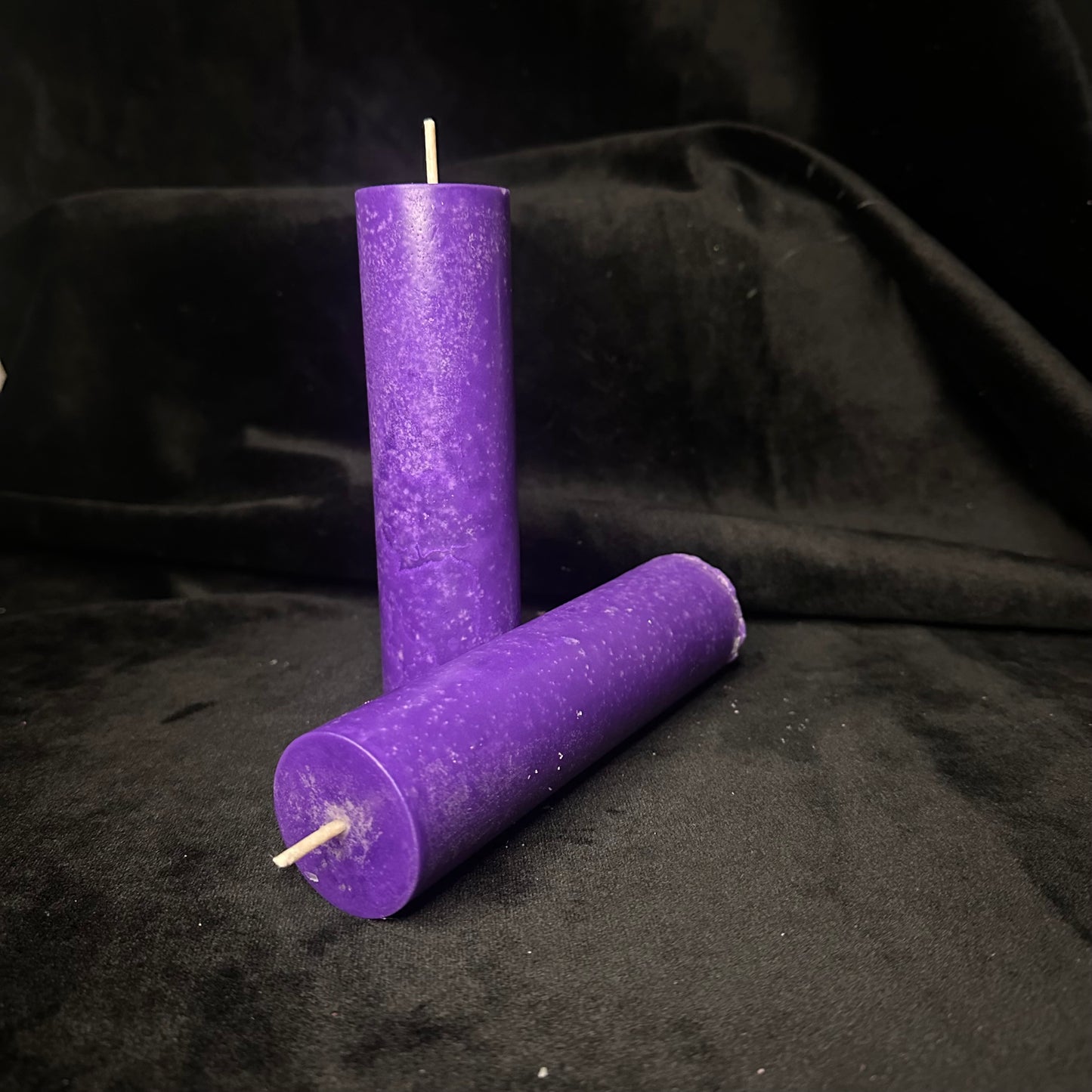 Purple Metallic Shimmer Paraffin Dripping Pillar Wax Play Candle