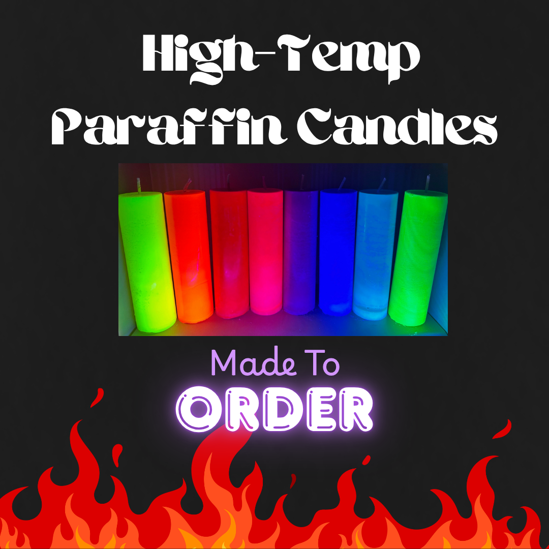 High Temp Paraffin Pillar Wax Play Candle - Made To Order