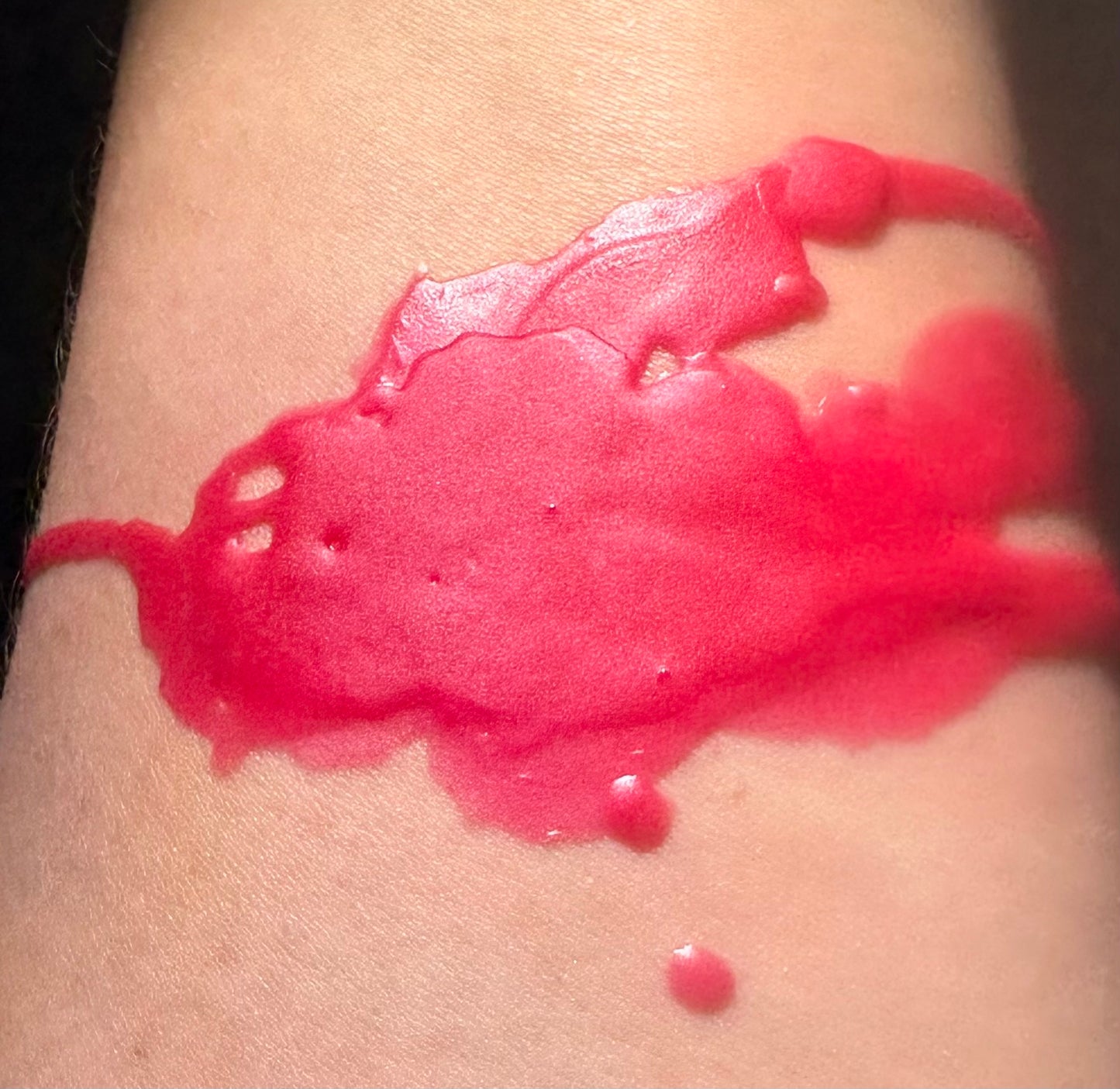 Red Shimmer Paraffin Dripping Pillar Wax Play Candle
