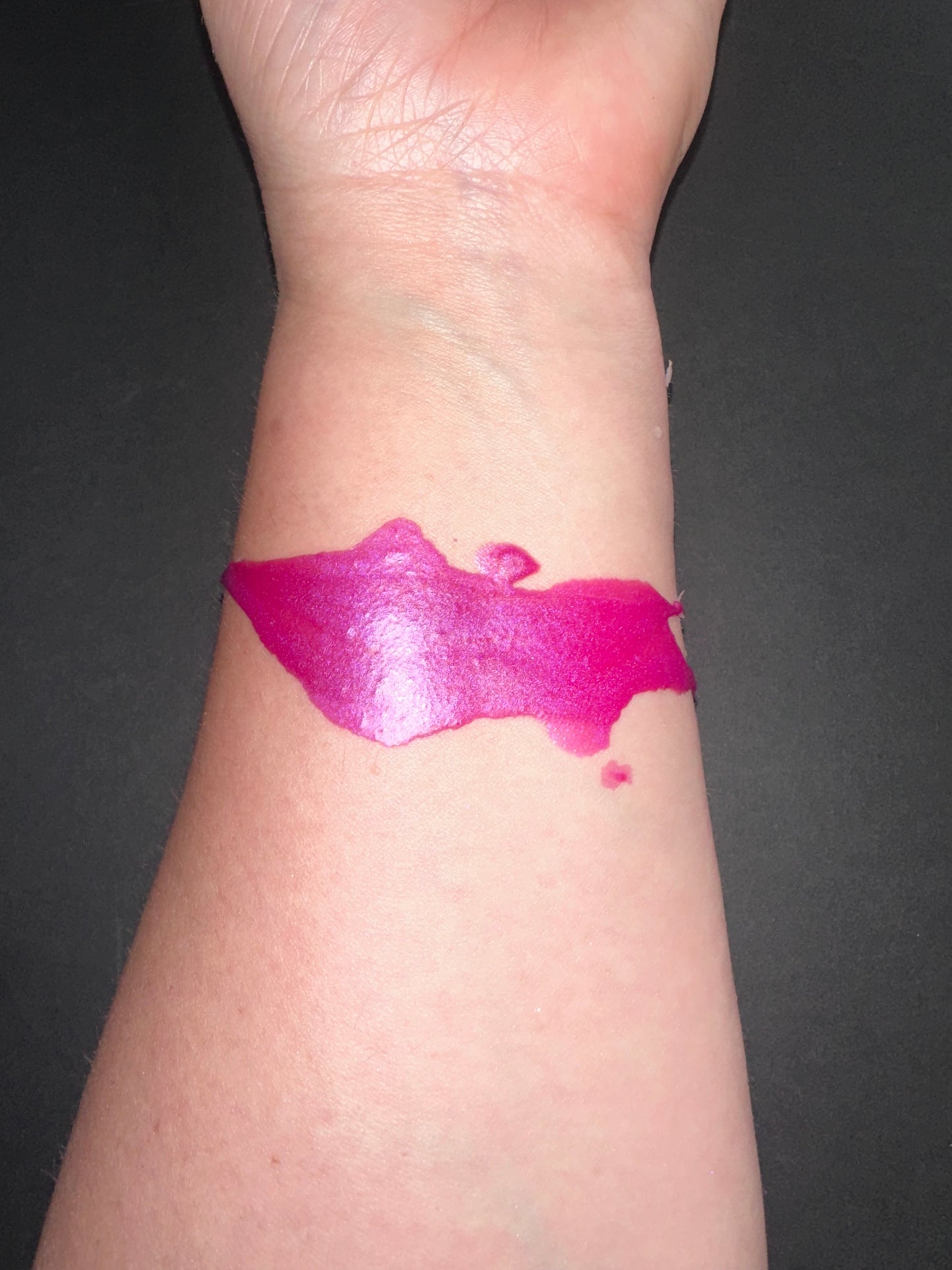 Magenta Shimmer Paraffin Dripping Pillar Wax Play Candle
