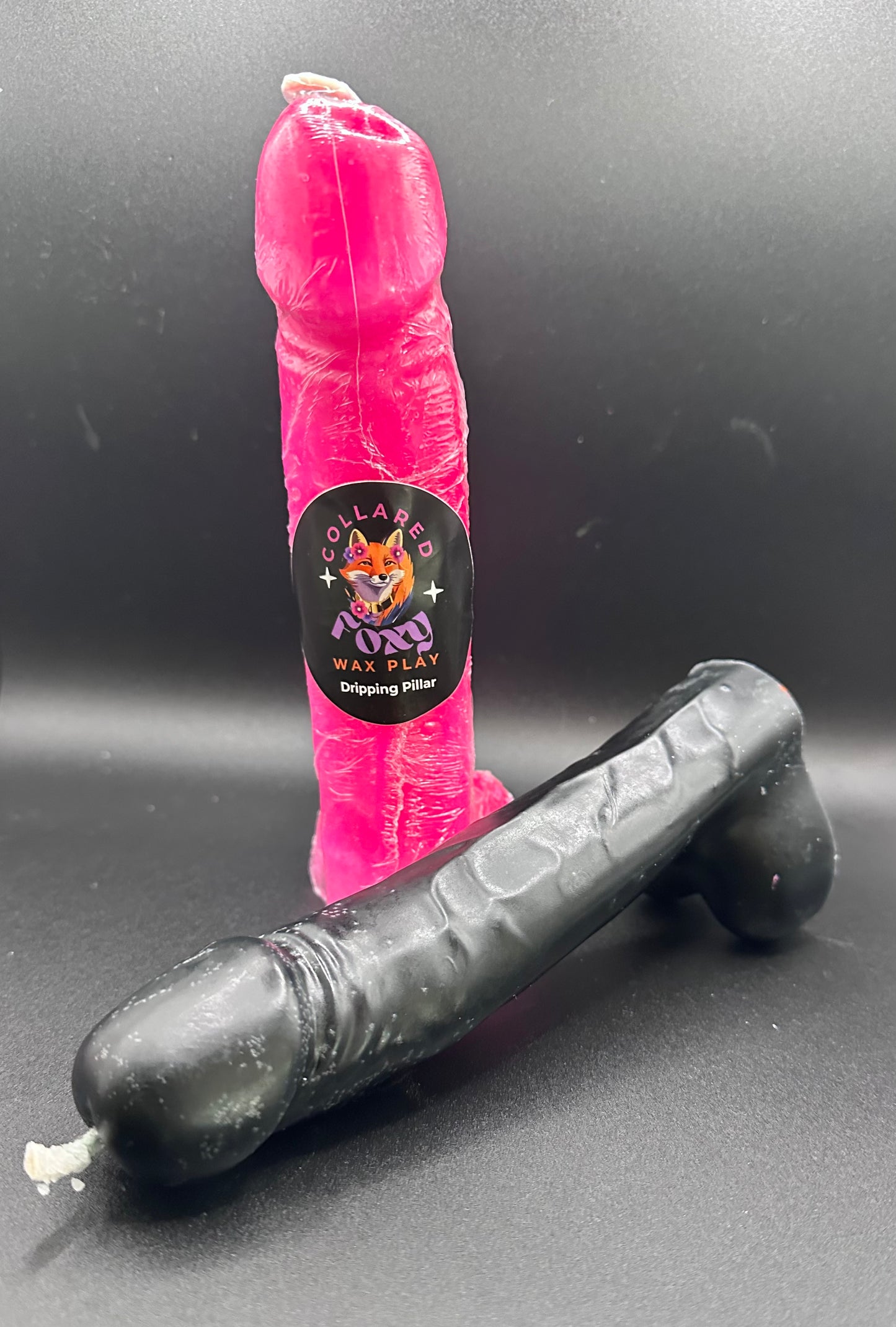 Black Dripping Shaft Wax Play Candle