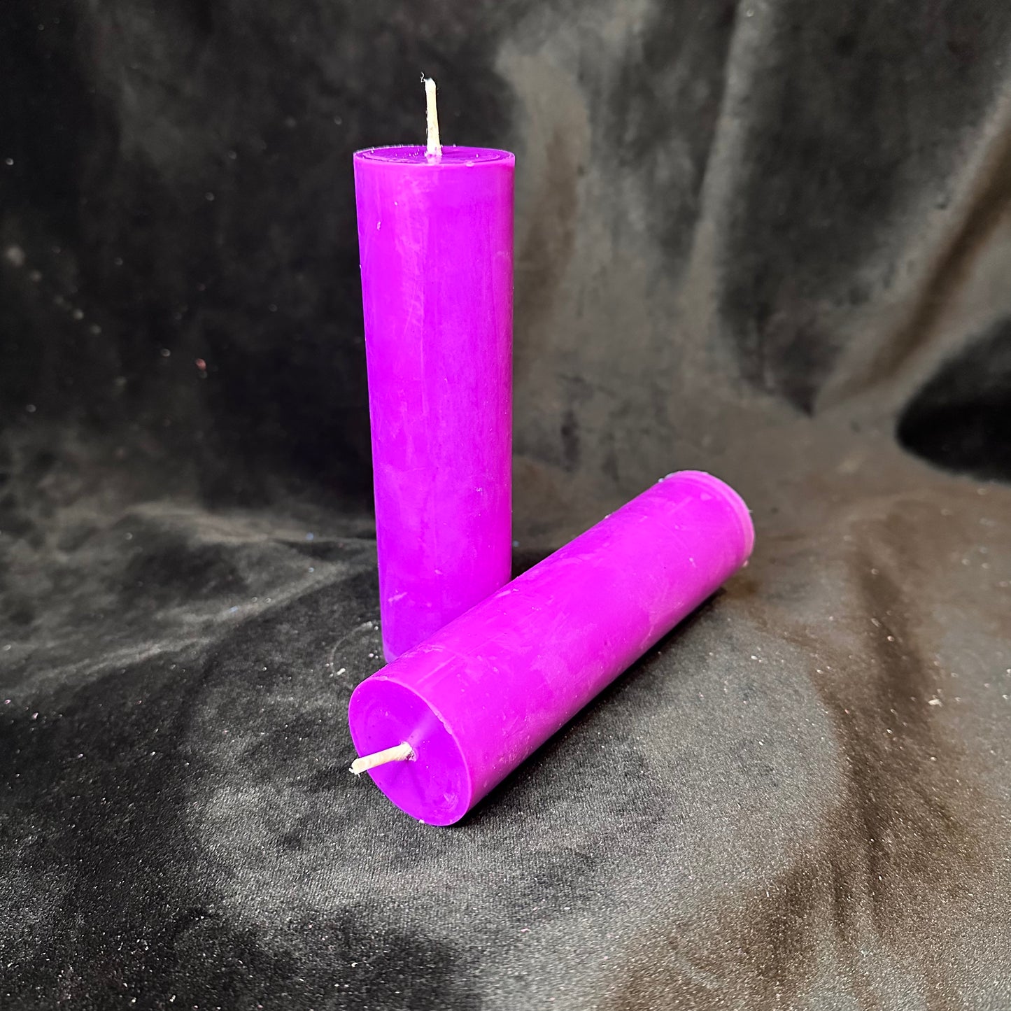 Purple UV Reactive Soy Pouring Pillar Wax Play Candle