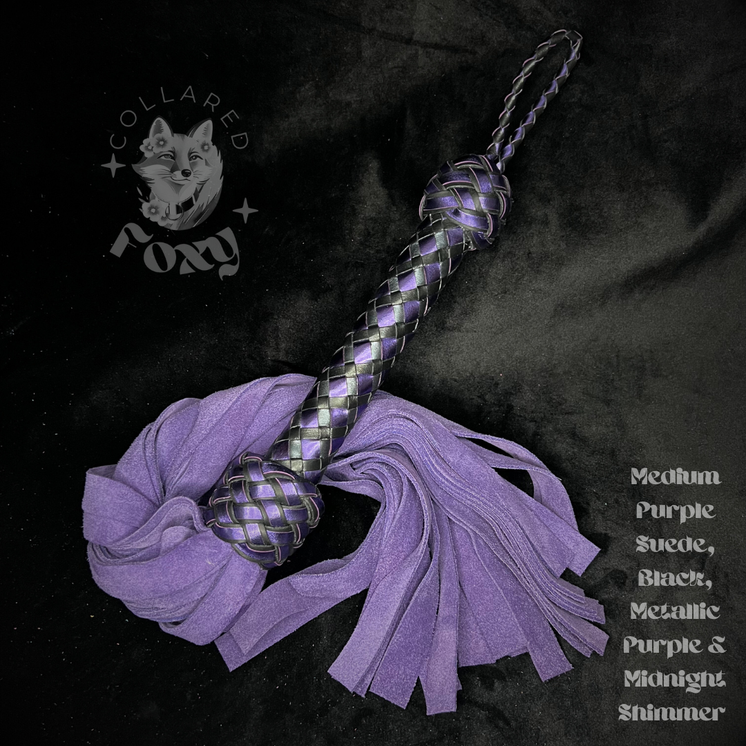 Medium Violet Purple Suede Flogger