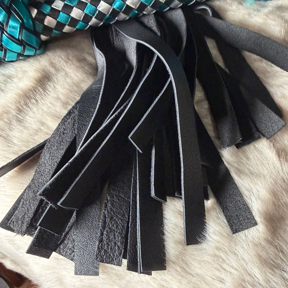 Slipstream | Black Velvet Cowhide Flogger