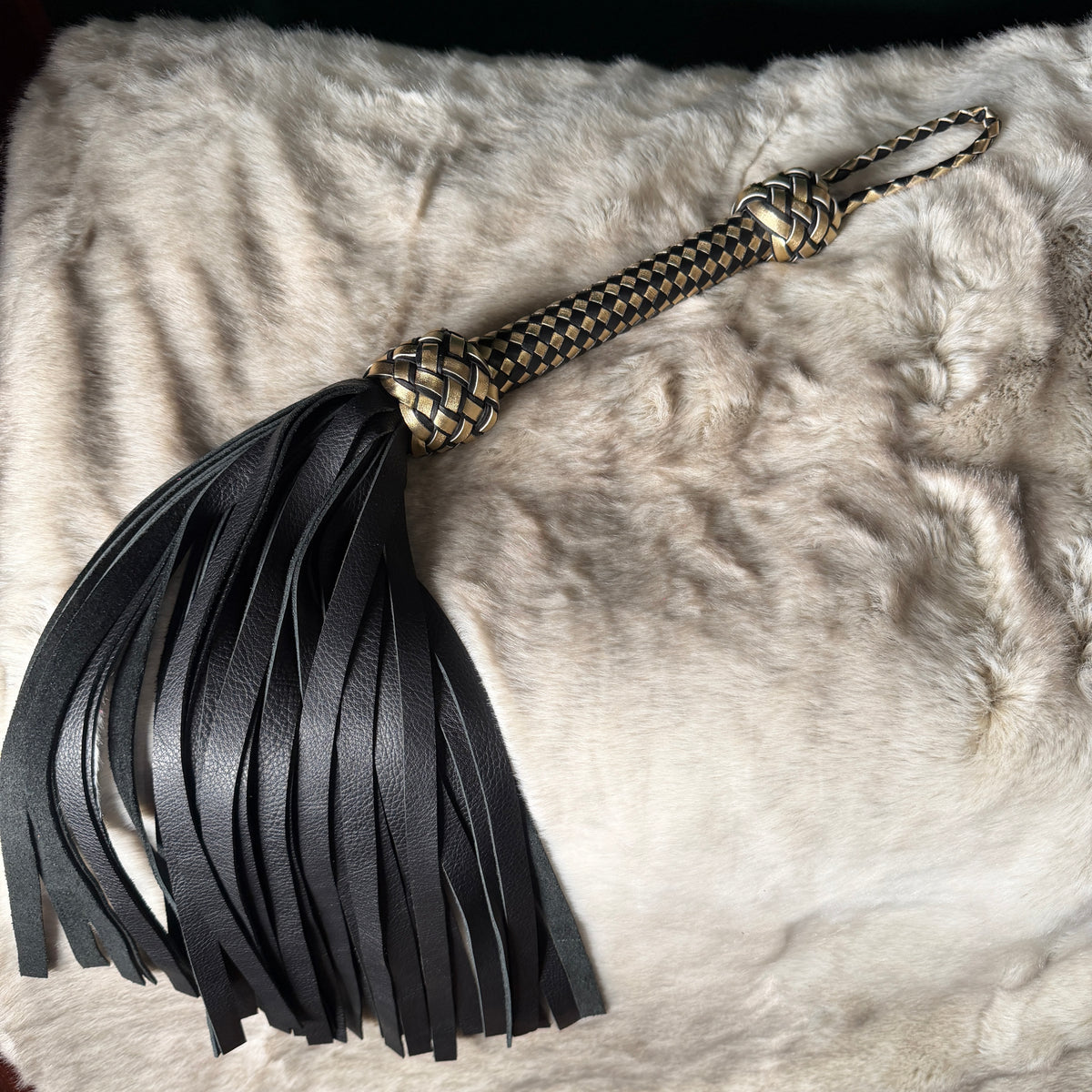Bullion | Black Furla Cowhide Flogger