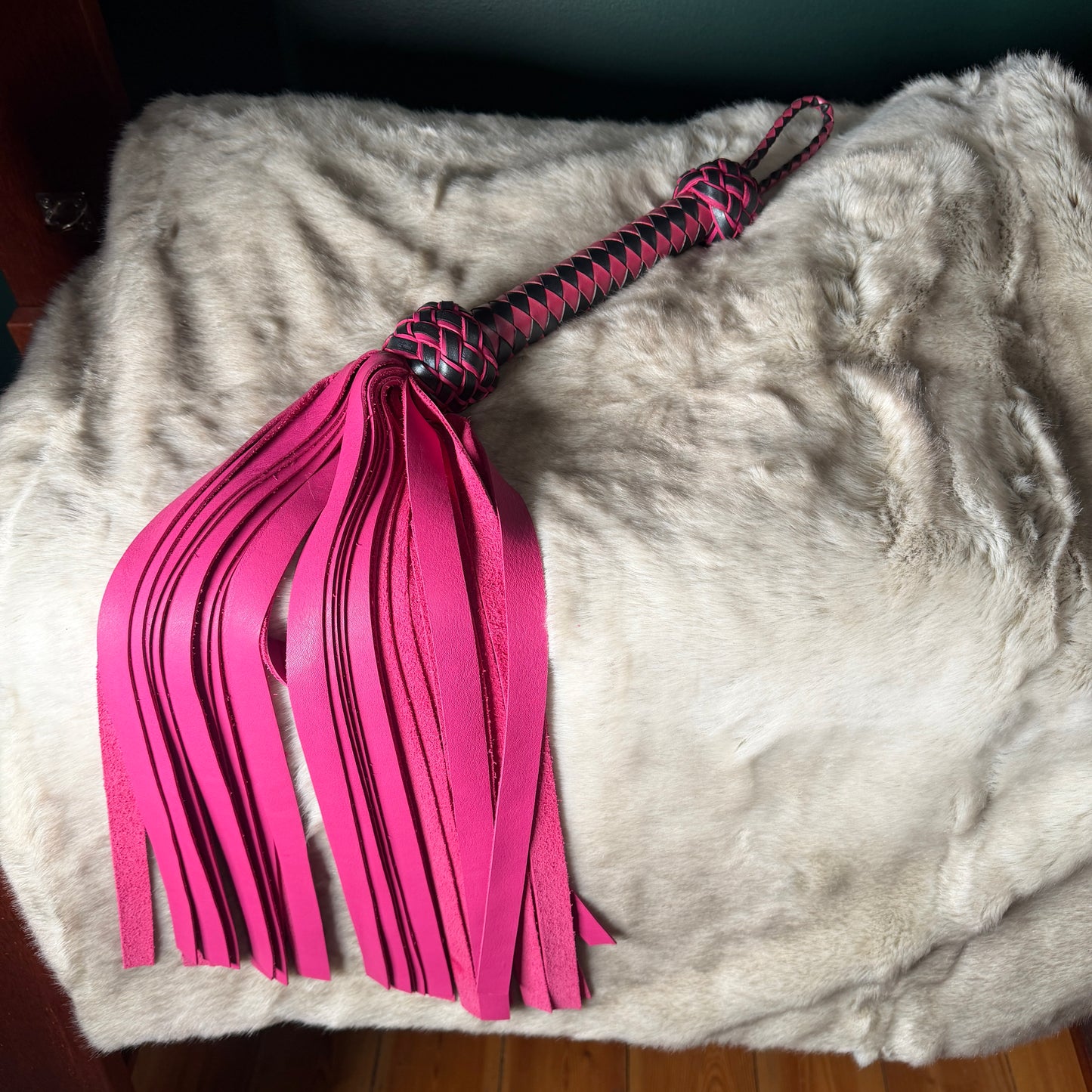 Duskrose | Hot Pink Nappa Cowhide Flogger