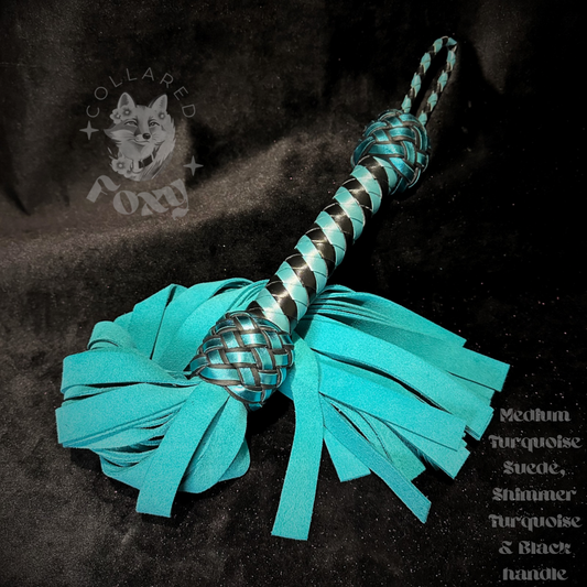 Medium Turquoise Suede Flogger