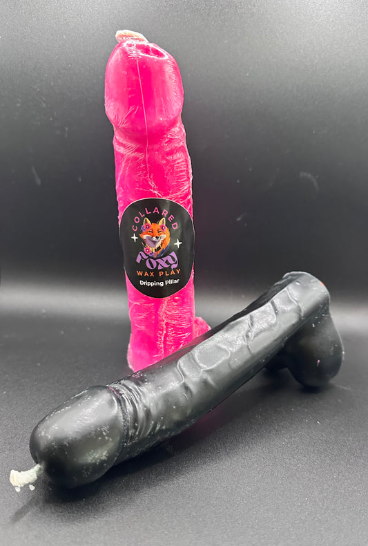 Black Dripping Shaft Wax Play Candle