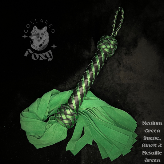 Medium Green Suede Flogger