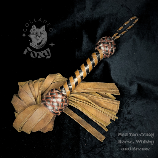 Medium Tan Crazy Horse Leather Flogger
