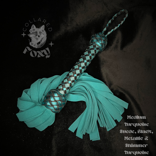 Medium Turquoise Suede Flogger