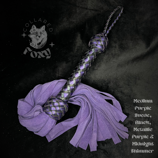 Medium Violet Purple Suede Flogger